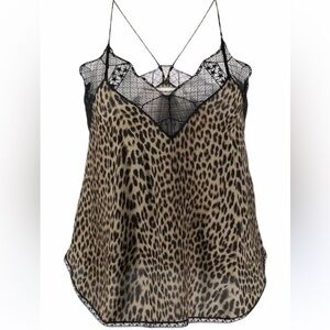 Zadig & Voltaire Christy Animal Print Top